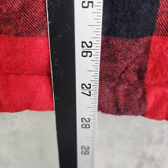 Mens Victory Sportswear Red & Black Buffalo Plaid Sherpa Lined Jacket Full Zip L - Picture 11 of 11